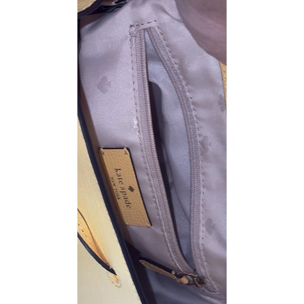 kate spade new york Darcy Flap Mini Backpack - Daybreak Yellow Designer Bag - Picture 8 of 12